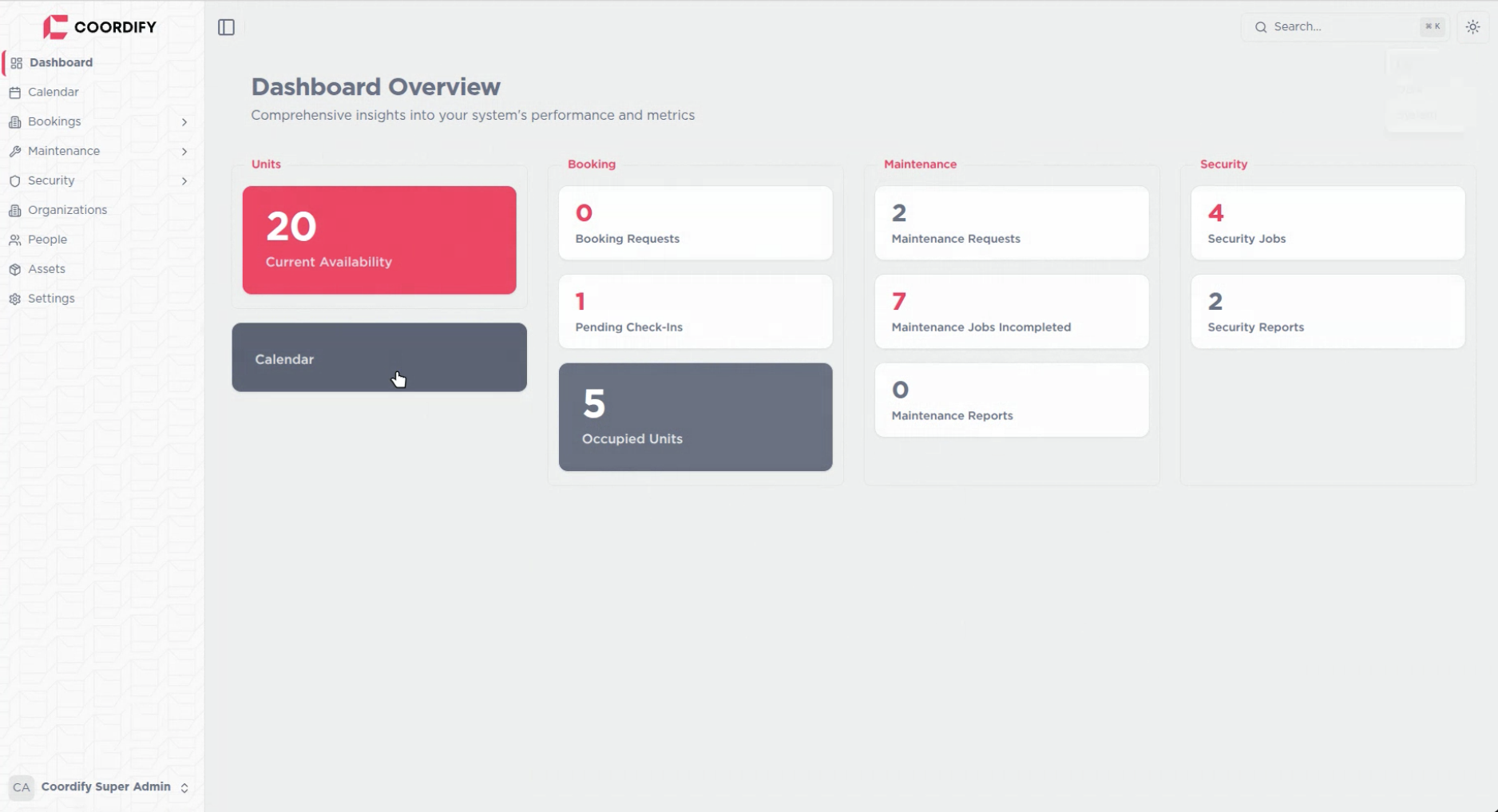 Web app screenshot